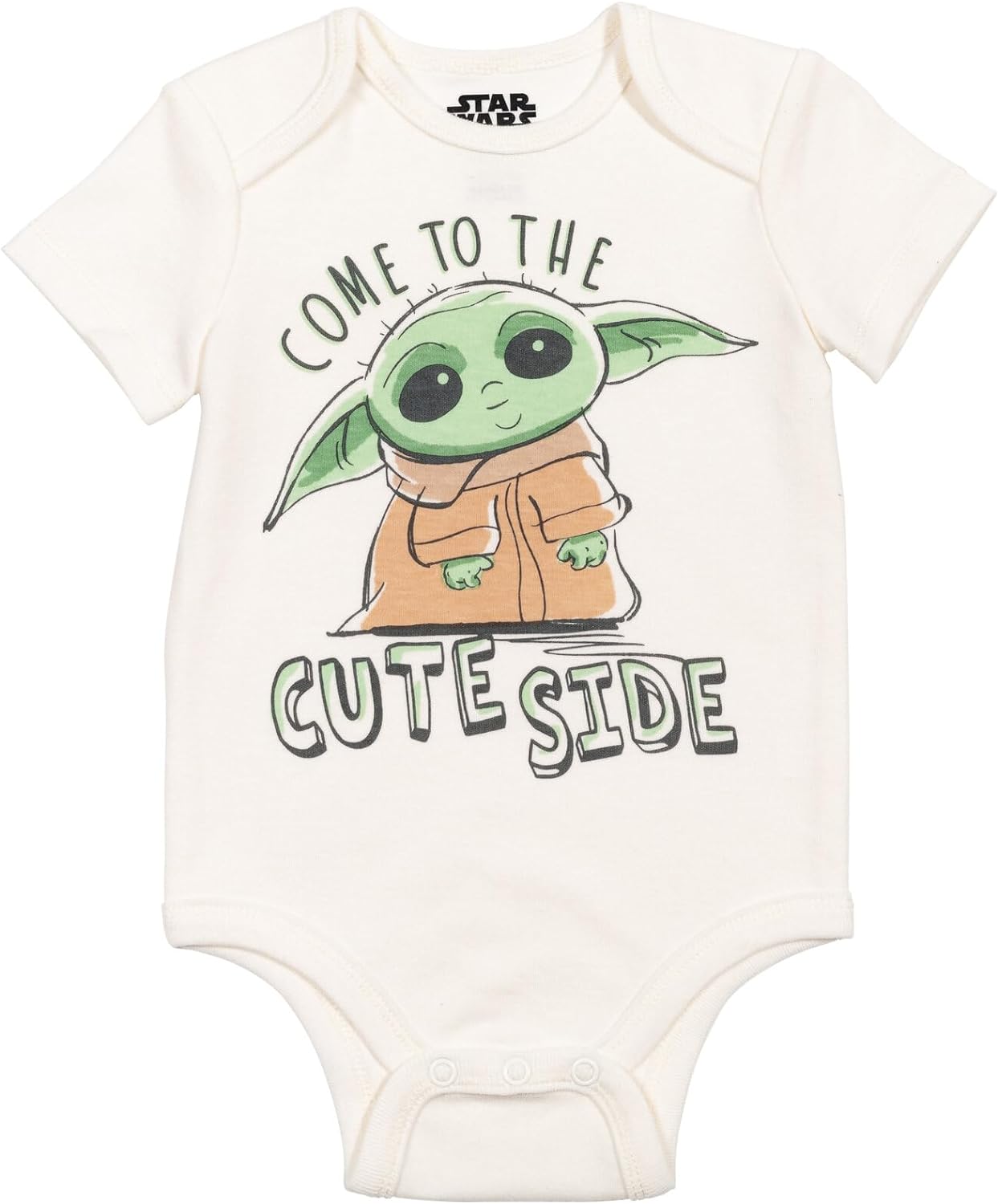 STAR WARS The Mandalorian Bodysuit Pants and Hat 3 Piece Outfit Set Newborn to Infant - Image 3